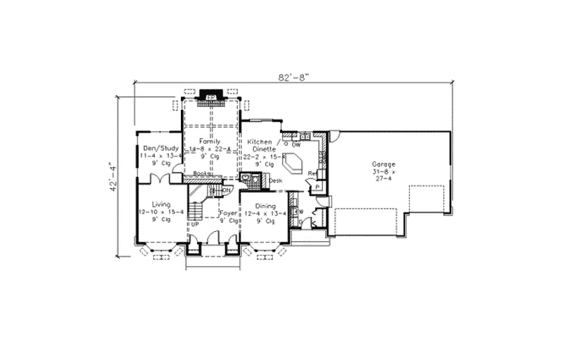 Colonial House Plan First Floor - Emilio Luxury Colonial Home 091D-0306 - Search House Plans and More
