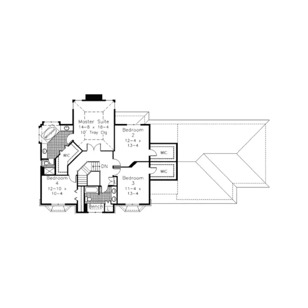 Colonial House Plan Second Floor - Emilio Luxury Colonial Home 091D-0306 - Search House Plans and More