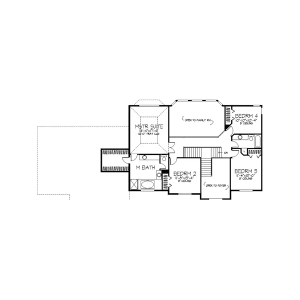 Country House Plan Second Floor - Ariana Plantation Luxury Home 091D-0308 - Search House Plans and More