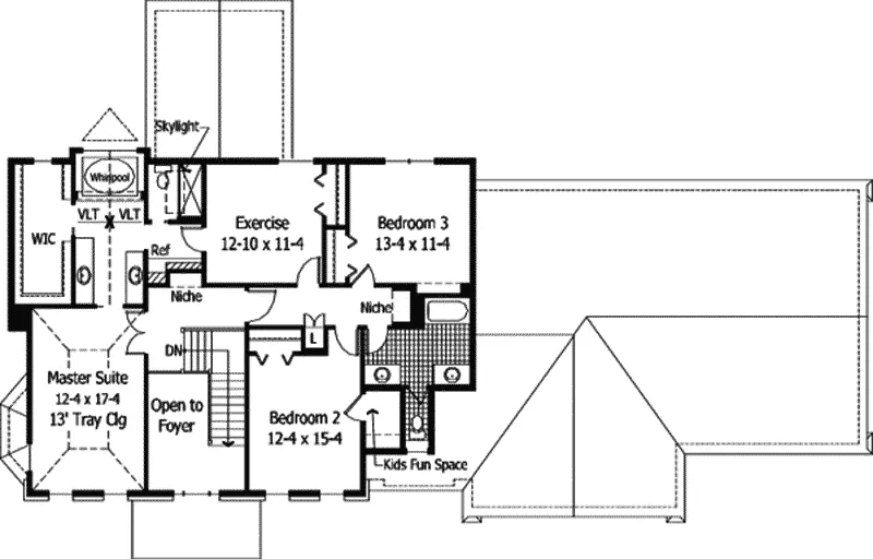 Georgian House Plan Second Floor - Lancashire Manor Luxury Home 091D-0314 - Shop House Plans and More