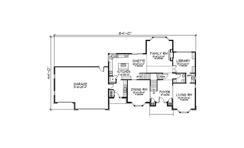 Traditional House Plan First Floor - Davida Greek Revival Home 091D-0322 - Search House Plans and More