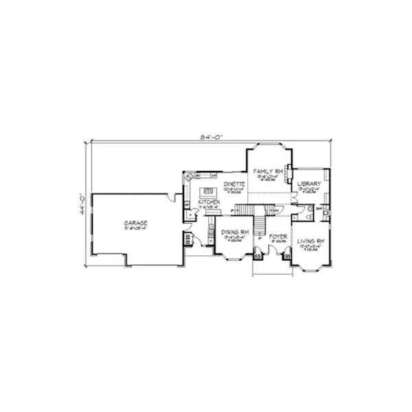 Greek Revival House Plan First Floor - Davida Greek Revival Home 091D-0322 - Search House Plans and More