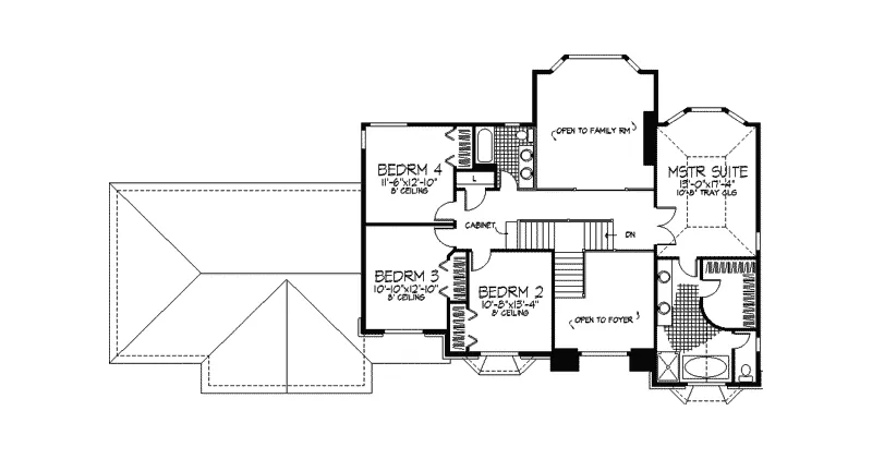 Traditional House Plan Second Floor - Davida Greek Revival Home 091D-0322 - Search House Plans and More