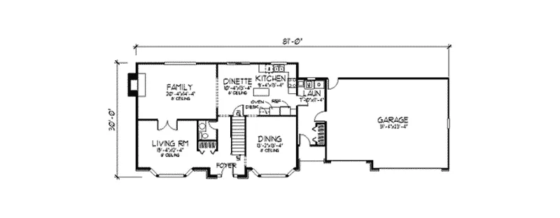Colonial House Plan First Floor - Hamlet Tudor Luxury Home 091D-0323 - Search House Plans and More