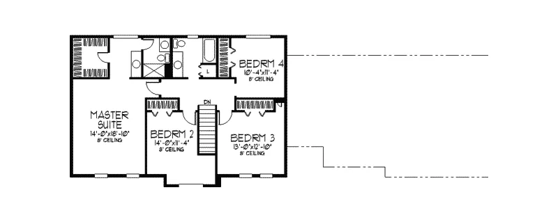 Tudor House Plan Second Floor - Hamlet Tudor Luxury Home 091D-0323 - Search House Plans and More
