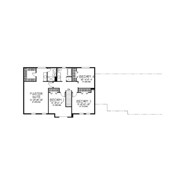 Traditional House Plan Second Floor - Hamlet Tudor Luxury Home 091D-0323 - Search House Plans and More