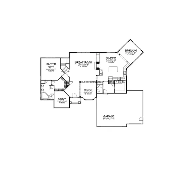 Luxury House Plan First Floor - Hollandale Luxury Home 091D-0343 - Search House Plans and More