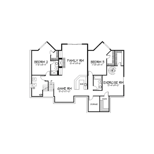 Luxury House Plan First Floor - Brandon Place Luxury Home 091D-0344 - Search House Plans and More