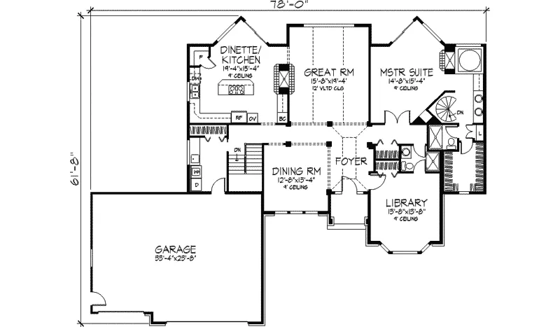 Luxury House Plan Second Floor - Brandon Place Luxury Home 091D-0344 - Search House Plans and More