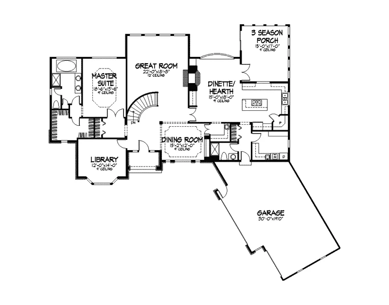 Traditional House Plan Second Floor - Richmondshire Luxury Home 091D-0351 - Shop House Plans and More