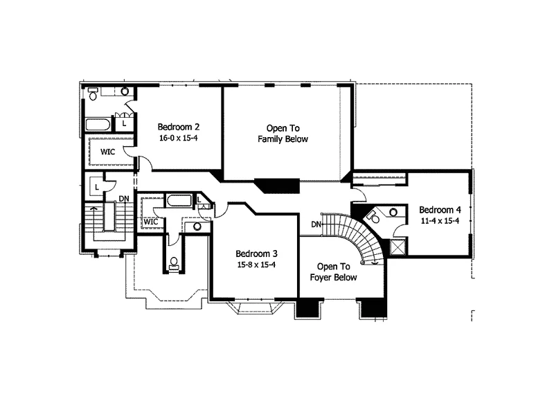 European House Plan Second Floor - Miraclaire Luxury Home 091D-0362 - Shop House Plans and More