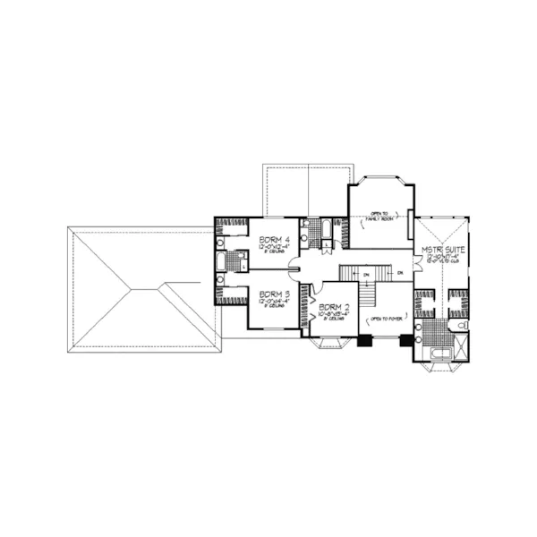 Luxury House Plan Second Floor - Martinas European Home 091D-0363 - Shop House Plans and More