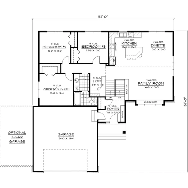 Country House Plan First Floor - Pershing Traditional Home 091D-0375 - Shop House Plans and More