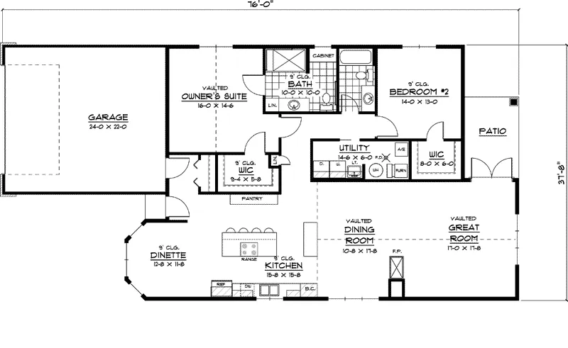 Country House Plan First Floor - Bromfield Terrace Narrow Home 091D-0387 - Search House Plans and More