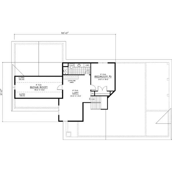 Country House Plan Second Floor - Hermitage Haven Two-Story Home 091D-0393 - Search House Plans and More