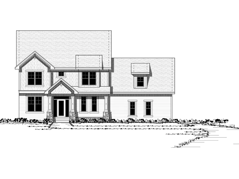 Craftsman Inspired Two-Story House