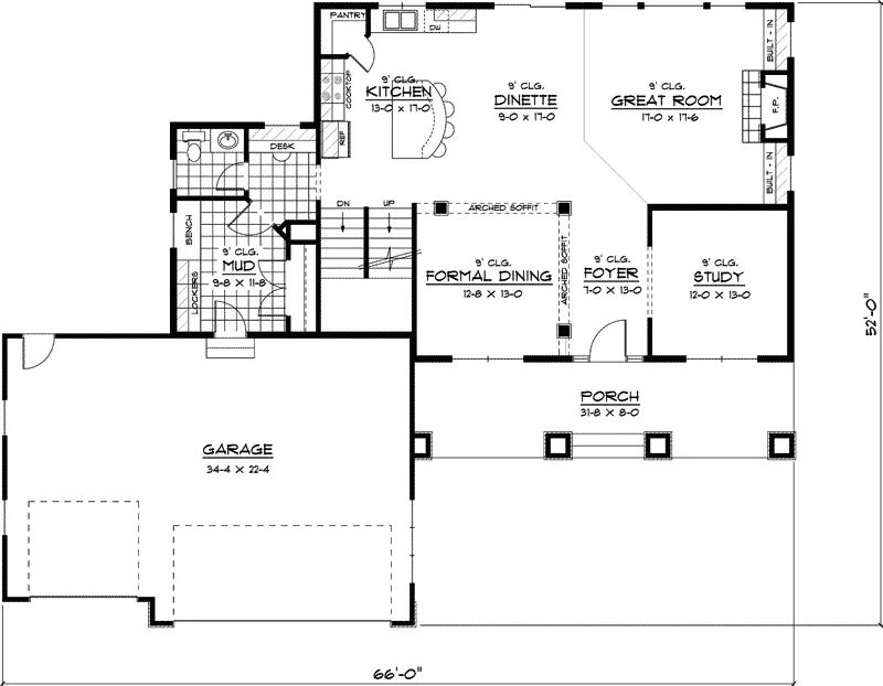 Country House Plan First Floor - Susanview Colonial Farmhouse 091D-0400 - Shop House Plans and More