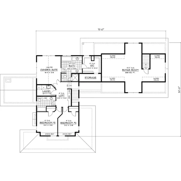 Southern House Plan Second Floor - Newburyfarm Country Farmhouse 091D-0406 - Shop House Plans and More