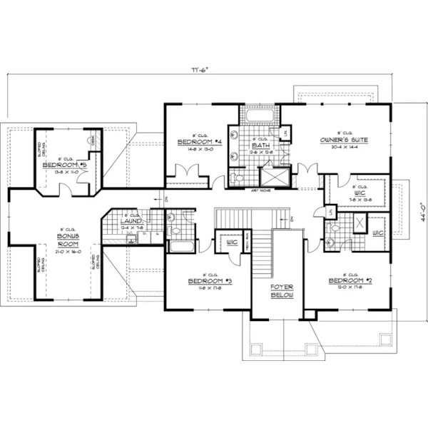 Colonial House Plan Second Floor - Ethan Manor Luxury Home 091D-0410 - Search House Plans and More