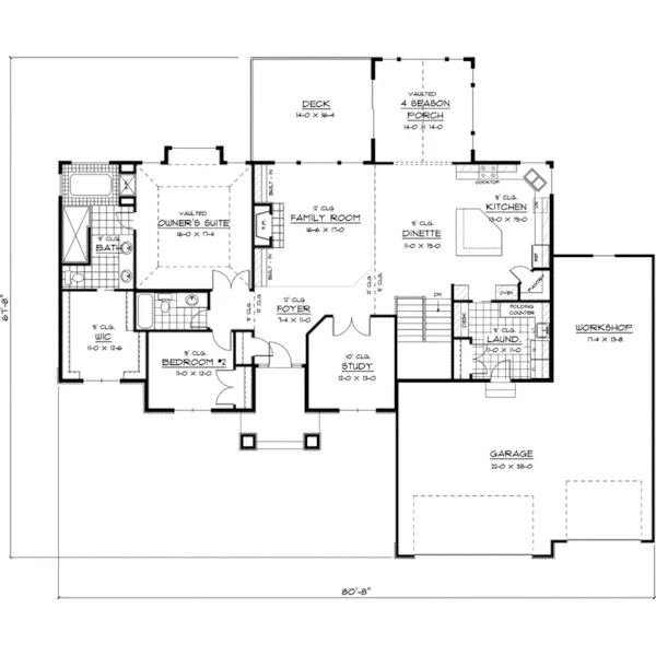 European House Plan First Floor - Hillview Manor Country Home 091D-0417 - Search House Plans and More