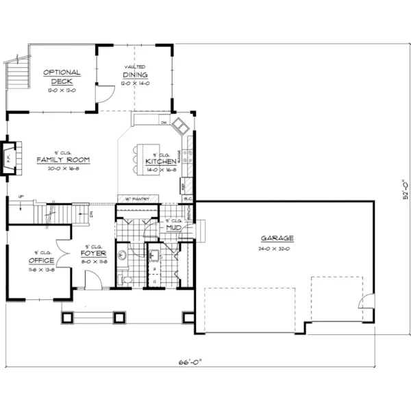 Craftsman House Plan First Floor - Surrey Lane Colonial Home 091D-0420 - Shop House Plans and More