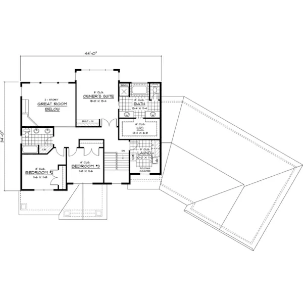 Traditional House Plan Second Floor - Colbert Craftsman Home 091D-0430 - Search House Plans and More