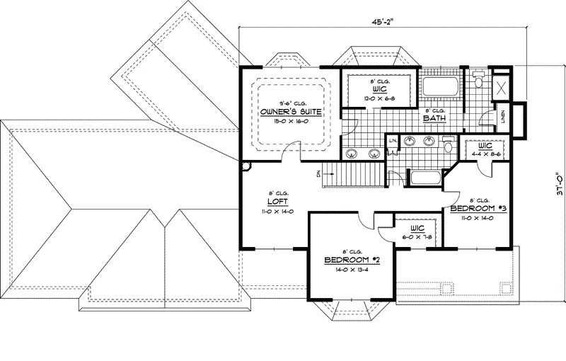 Country House Plan Second Floor - Maya Park Traditional Home 091D-0437 - Shop House Plans and More