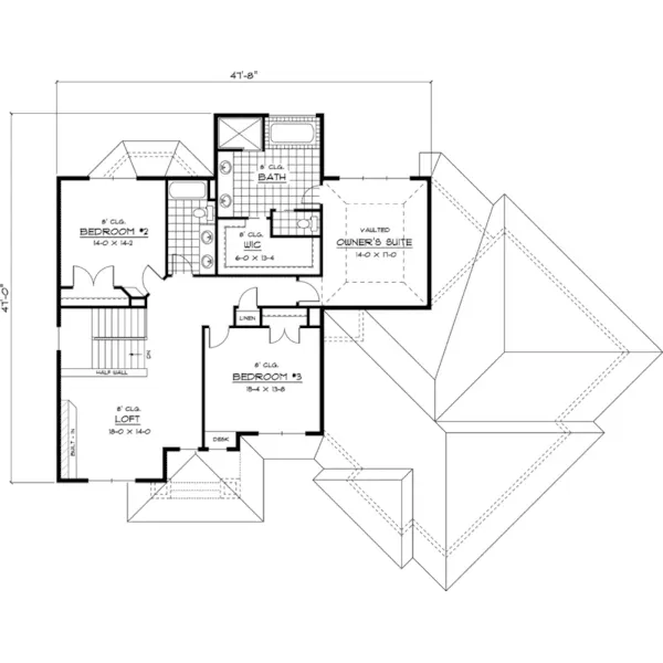 Country House Plan Second Floor - Mulhouse Prairie Style Home 091D-0445 - Shop House Plans and More