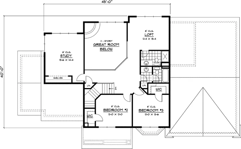 Craftsman House Plan Second Floor - Frontenac Park Luxury Home 091D-0446 - Search House Plans and More