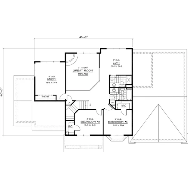 Craftsman House Plan Second Floor - Frontenac Park Luxury Home 091D-0446 - Search House Plans and More