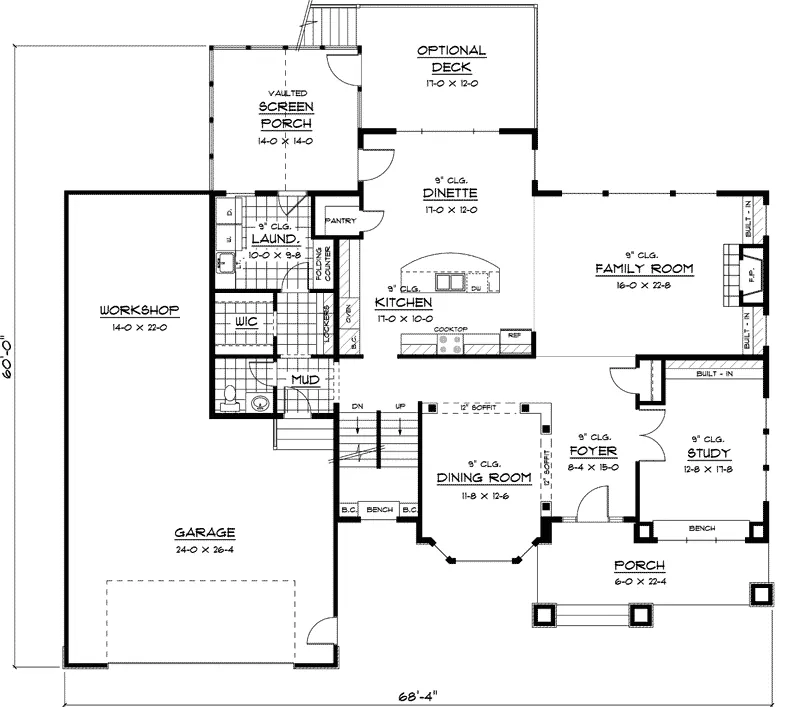 Country House Plan First Floor - Dresden Point Luxury Home 091D-0450 - Search House Plans and More
