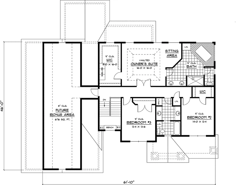 Shingle House Plan Second Floor - Dresden Point Luxury Home 091D-0450 - Search House Plans and More