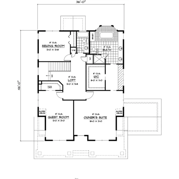 Luxury House Plan Second Floor - Eckelkamp Country Home 091D-0451 - Search House Plans and More