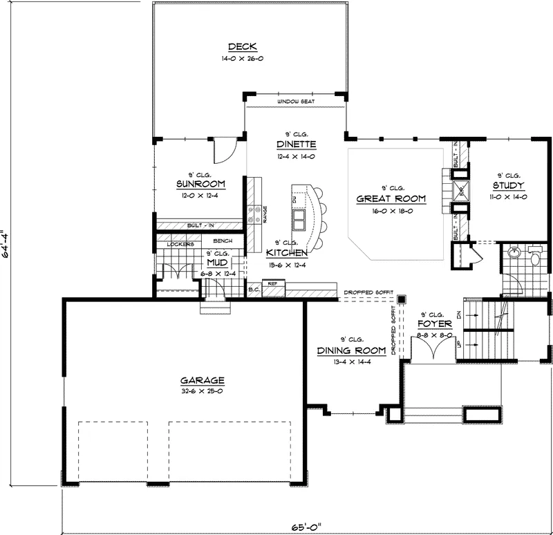 Country House Plan First Floor - Ballina English Cottage Home 091D-0456 - Search House Plans and More