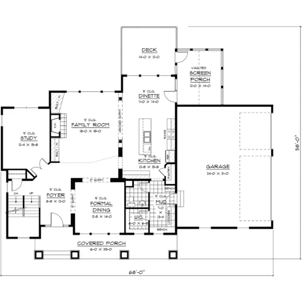 Colonial House Plan First Floor - Burberry Luxury Country Home 091D-0459 - Search House Plans and More