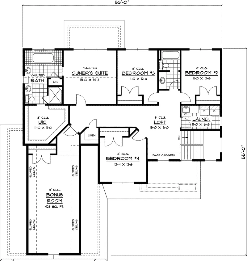 Arts & Crafts House Plan Second Floor - Chilton Way Craftsman Home 091D-0461 - Search House Plans and More