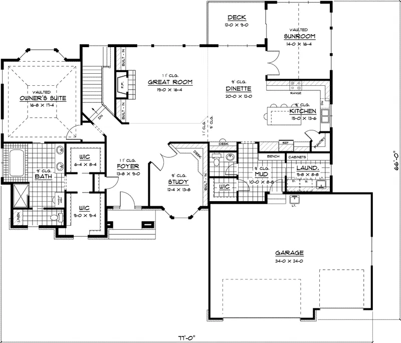 Luxury House Plan First Floor - Dolan Luxury Home 091D-0472 - Search House Plans and More