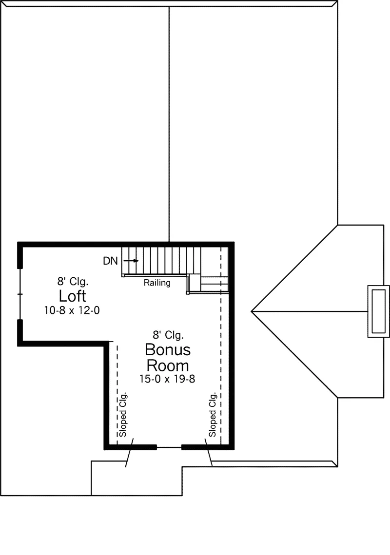 Country House Plan Second Floor - Piedmont Hollow Cabin Home 091D-0477 - Shop House Plans and More