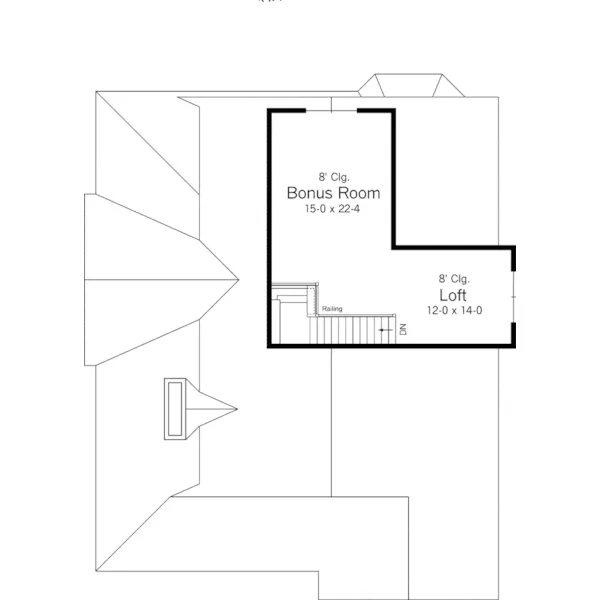 Southern House Plan Second Floor - Greenstone Southern Home 091D-0483 - Search House Plans and More