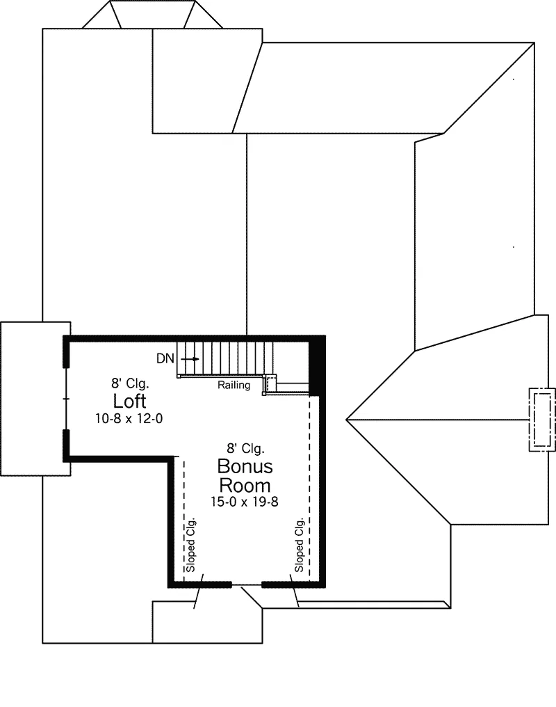 Country French House Plan Second Floor - Floradale Country French Home 091D-0484 - Search House Plans and More