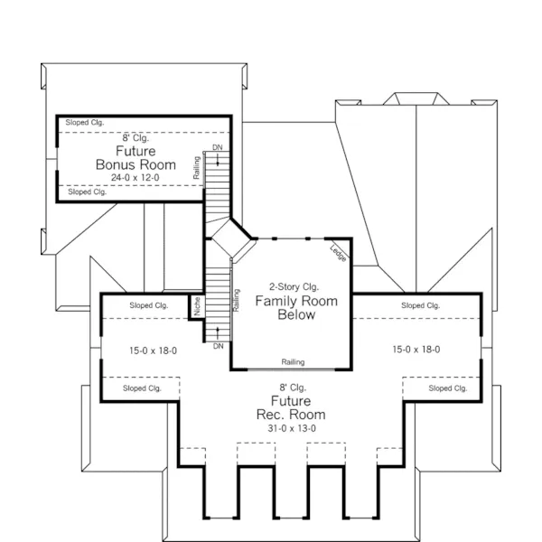 Country House Plan Second Floor - Favazza Southern Country Home 091D-0486 - Search House Plans and More