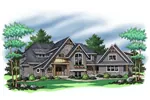 Traditional House Plan Front of Home - Tudor Hill English Cottage Home 091D-0504 - Shop House Plans and More