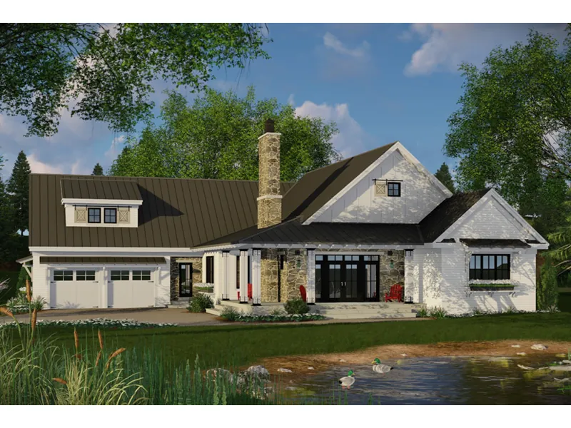 Cabin & Cottage House Plan Front Photo 01 - Canoe Cove Modern Farmhouse 091D-0506 - Search House Plans and More