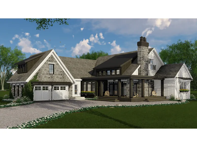 Modern House Plan Front Photo 03 - Dickson Hollow Country Cottage 091D-0507 - Shop House Plans and More