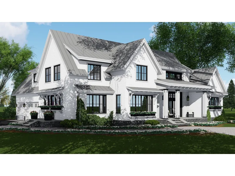 Southern House Plan Front Photo 05 - Americana Modern Farmhouse 091D-0509 - Shop House Plans and More