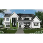 Modern Farmhouse Plan Front of House 091D-0515