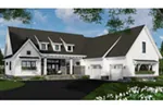 Waterfront House Plan Front of House 091D-0517