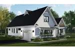 Craftsman House Plan Side View Photo - 091D-0522 - Shop House Plans and More