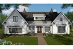 Arts & Crafts House Plan Front of House 091D-0523