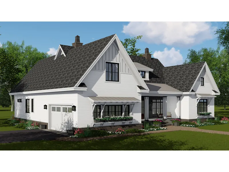 Country House Plan Side View Photo - Southwin Modern Farmhouse 091D-0523 - Shop House Plans and More